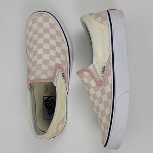VANS CHECKERBOARD SLIP ON,  WOMANS SIZE 8 GUC